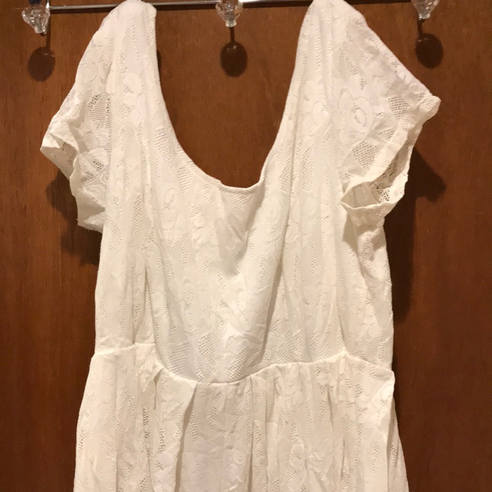 Torrid white lace dress